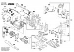 Bosch 0 601 510 60A Gst 600 E Orbital Jigsaw 230 V / Eu Spare Parts